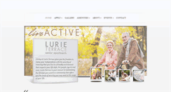 Desktop Screenshot of lurieterrace.org